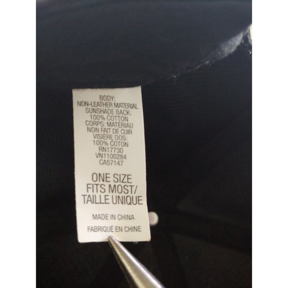 Woman's Hat Black Baseball Cap Pre-Owned Adjustable Strap - Picture 11 of 12